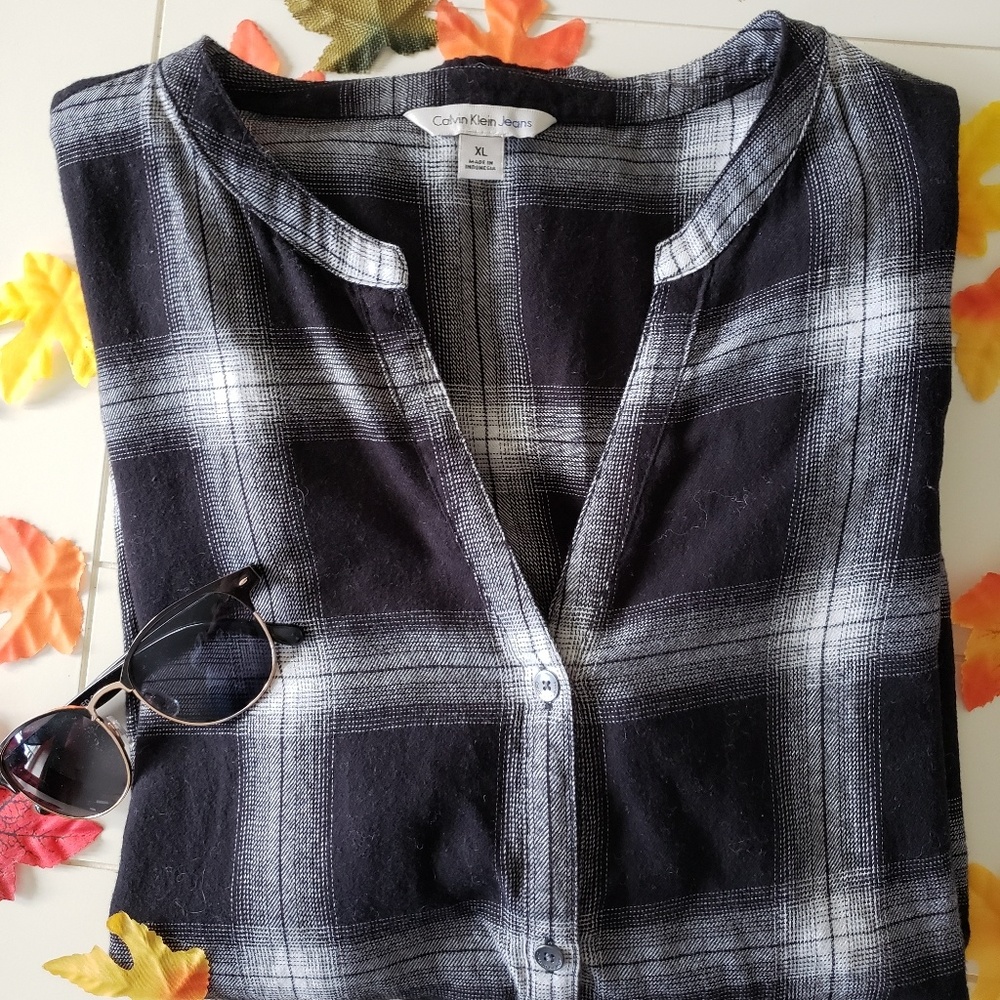 Calvin Klein plaid shirt